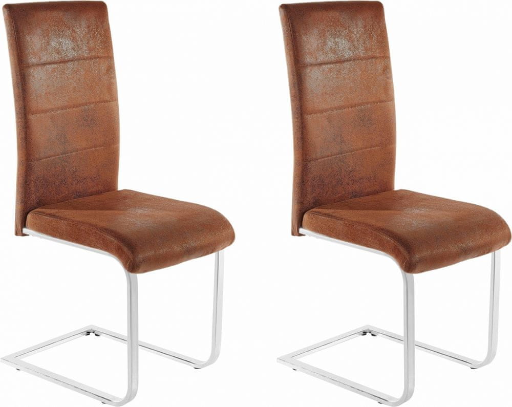 Danish Style Jedálenská stolička Koas (Súprava 2 ks), hnedá